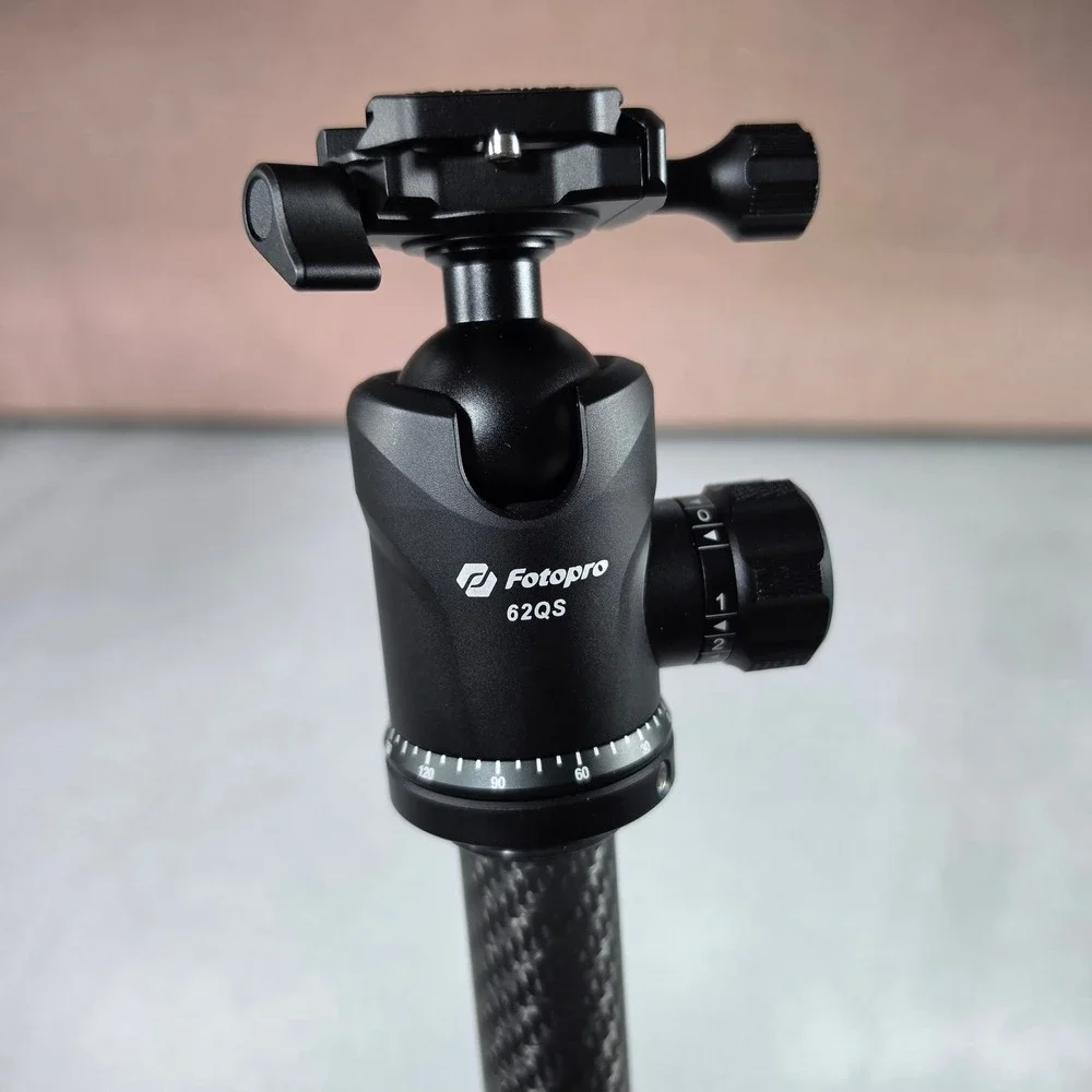 Fotopro Sherpa Max Tripod Carbon Fiber 3K‎ Carbon FPH-62QS Arca-type Ball Head